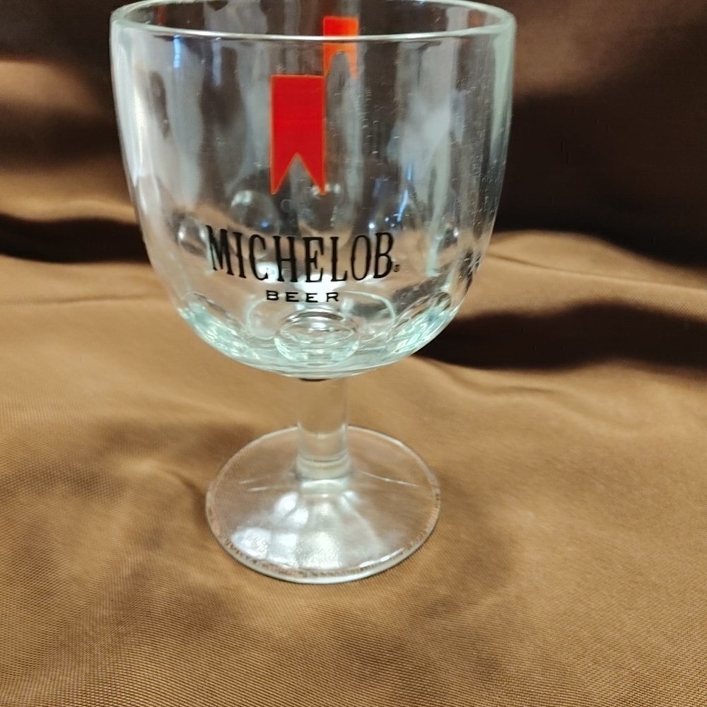 𝅺Vintage Michelob Beer Thumbprint Goblet